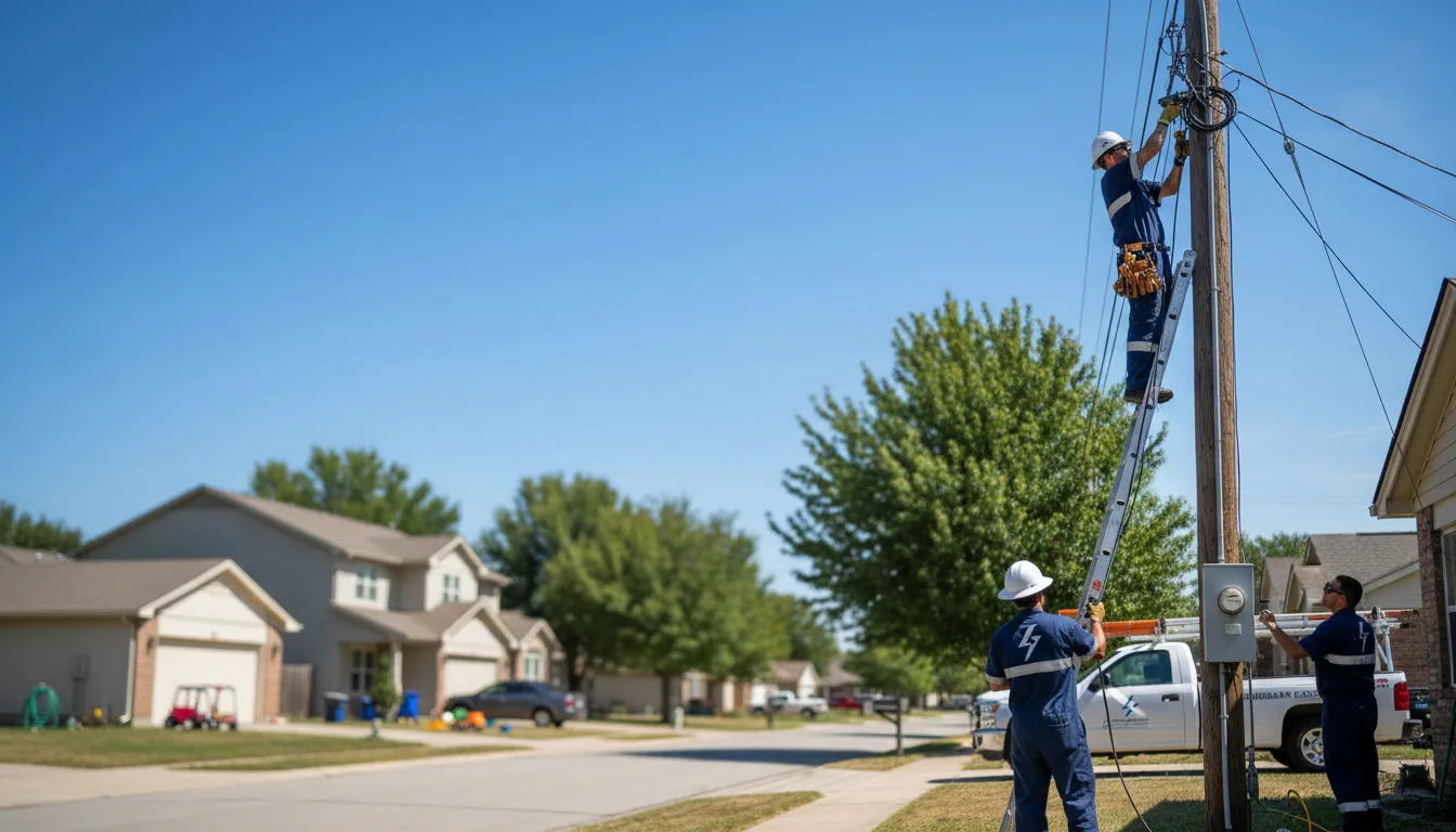 Residential electrician providing installation services in Cedar Vale, KS